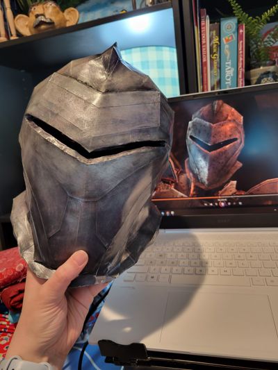 Helmet with in-game model (modded into DAO).